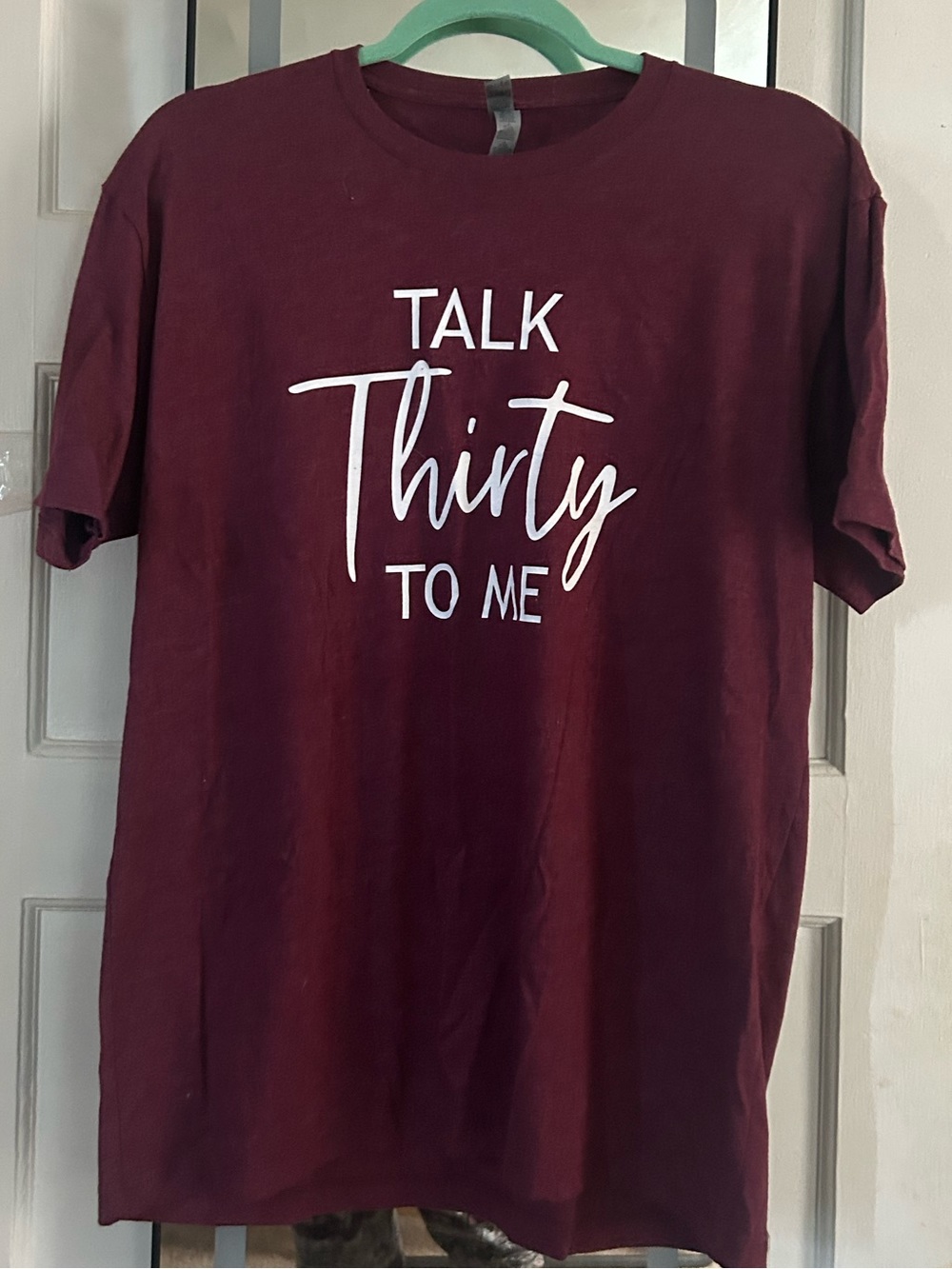 Maroon "Talk Thirty To Me" Graphic Tee